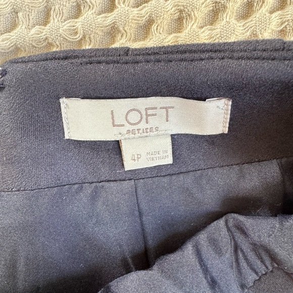 Loft navy suede wrap skirt - Picture 4 of 4